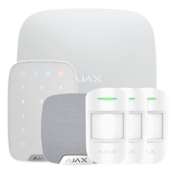 Kit Ajax Hub + 3 MotionProtect + KeyPad + HomeSiren