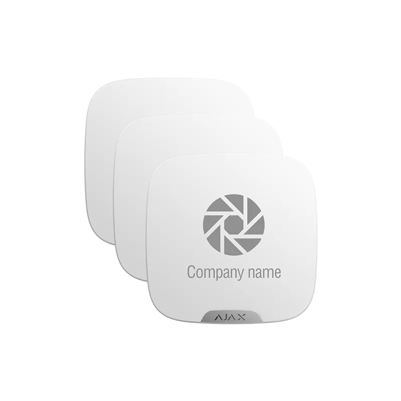 Pack 10 cubiertas personalizables para sirena exterior - Color blanco - Apto para uso exterior - No incluye sirena - AlarmSystem