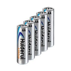 Huiderui - Pila AA / FR6 / FR14505 / 15LF - 10 unidades - Voltaje 1.5 V - Litio - Capacidad nominal 3000 mAh - Compat...