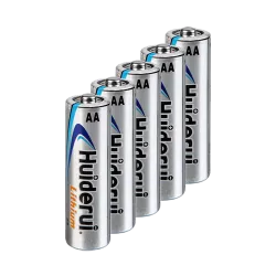 Huiderui - Pila AA / FR6 / FR14505 / 15LF - 10 unidades - Voltaje 1.5 V - Litio - Capacidad nominal 3000 mAh - Compat... - Alarm