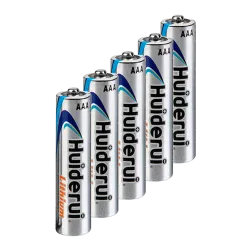 Huiderui - Pack de pilas AAA / FR03 / 24LF - 10 unidades - Voltaje 1.5 V - Litio - Capacidad nominal 1000 mAh - Compa... - Alarm