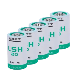 Saft - Pack de pilas LSH20 - Voltaje 3.6 V - Litio / 10 unidades - Capacidad nominal 13000 mAh - Compatible con RSI V... - Alarm