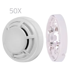Kit 50 detectores térmicos y bases DMTech - Detector convencional termovelocimétrico - Certificado EN54 part 5 - Dobl... - Alarm