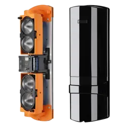 Detector de barrera por infrarrojos - Cableado | 4 haces | Función AND y OR - Alcance máx. de detección 250 / 750 m -... - Alarm