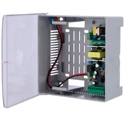 Alimentador para control de acceso - Configurable NO/NC - Salida DC 13.5V / 3A - Caja de plástico - Apto para batería... - Alarm
