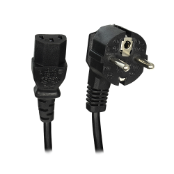 Cable a enchufe - Conector QT3 - Compatible con enchufes Tipo F - 250VAC / 16A MAX - 140cm de largo