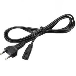 Cable a enchufe - Adaptador de CA - Compatible con enchufes Tipo F - 250VAC / 2.5A - 150cm de largo - AlarmSystems.Shop