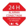Pegatina de plástico - Serigrafía Alarma conectada - Vinilo impreso laminado - 65 (Al) x 65 (An) mm - Uso interior/ex... - Alarm