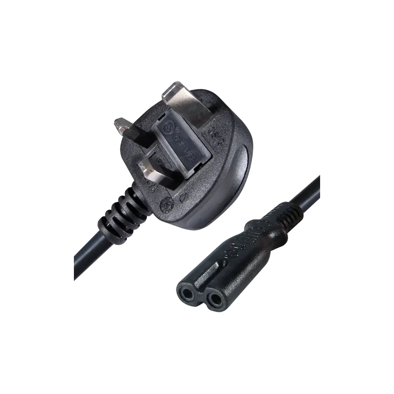 Cable a enchufe - Conector QT2 - Compatible con enchufes UK 3 PINES - Fusible de protección - 250VAC / 13A MAX - 140c... - Alarm