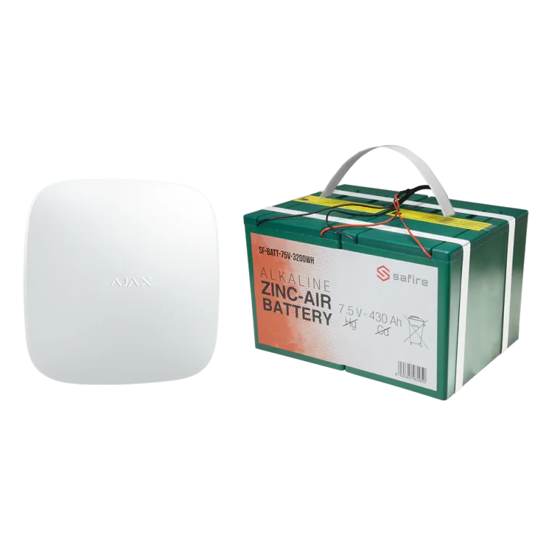 Kit de alarma autónomo - Hub 2 de 6V y batería larga duración - Fácil instalación - Duración hasta 12 meses - Batería... - Alarm