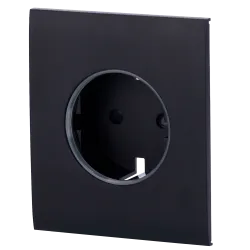 Tapa central para enchufe básico tipo F - Compatible con AJ-OUTLETCORE-BASIC - Protección contra polvo, salpicaduras,... - Alarm