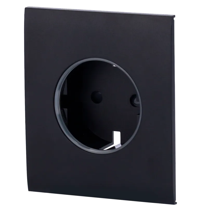 Tapa central para enchufe básico tipo F - Compatible con AJ-OUTLETCORE-BASIC - Protección contra polvo, salpicaduras,... - Alarm