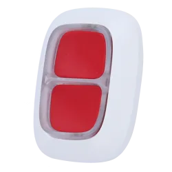 Doble botón de pánico - Bidireccional - Inalámbrico 868 MHz Jeweller - Alcance espacio abierto 1300 m - Pulsación seg... - Alarm