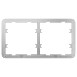 Marco para dos dispositivos - Compatible con AJ-SIDEBUTTON o AJ-SIDECOVER - Ajax - LightSwitch Frame (2 seats) - AlarmSystems.Sh
