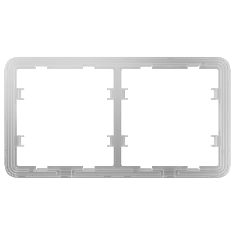 Marco para dos dispositivos - Compatible con AJ-SIDEBUTTON o AJ-SIDECOVER - Ajax - LightSwitch Frame (2 seats)