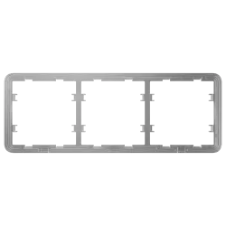 Marco para tres dispositivos - Compatible con: - 2 x AJ-SIDEBUTTON o AJ-SIDECOVER - 1 x AJ-CENTERBUTTON o AJ-CENTERC... - Alarm