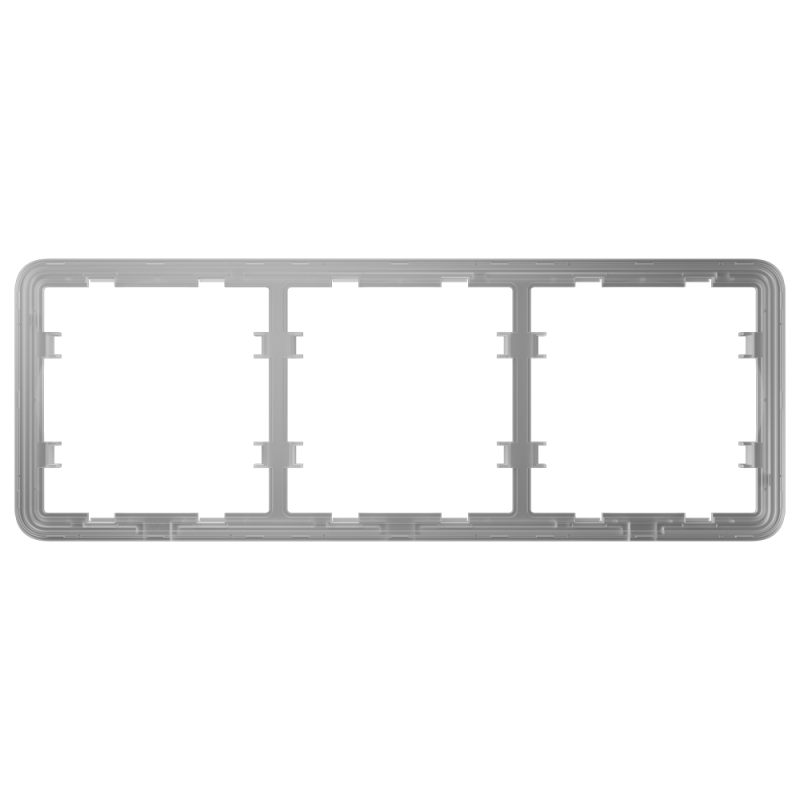 Marco para tres dispositivos - Compatible con: - 2 x AJ-SIDEBUTTON o AJ-SIDECOVER - 1 x AJ-CENTERBUTTON o AJ-CENTERC...