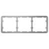 Marco para tres dispositivos - Compatible con: - 2 x AJ-SIDEBUTTON o AJ-SIDECOVER - 1 x AJ-CENTERBUTTON o AJ-CENTERC... - Alarm