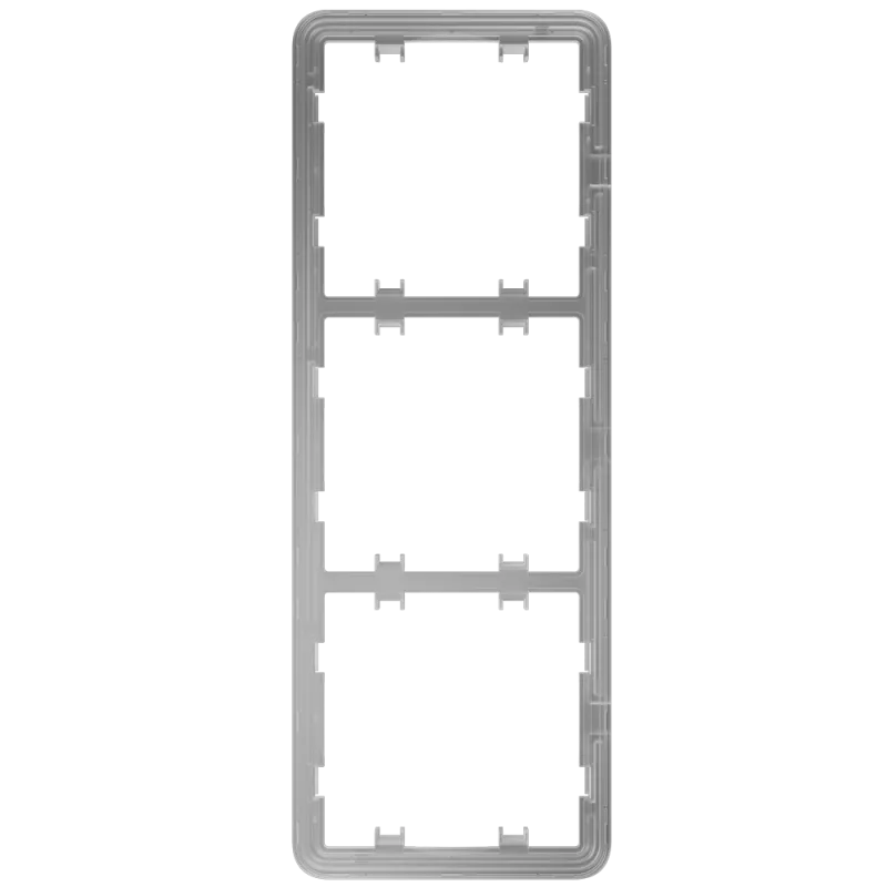 Marco vertical para tres dispositivos - Compatible con 2 x AJ-SIDEBUTTON-...-VERT - Compatible con 1 x AJ-CENTERBUTTO... - Alarm
