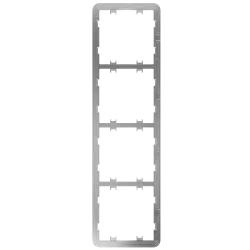 Marco vertical para cuatro dispositivos - Compatible con 2 x AJ-SIDEBUTTON-...-VERT - Compatible con 2 x AJ-CENTERBUT... - Alarm