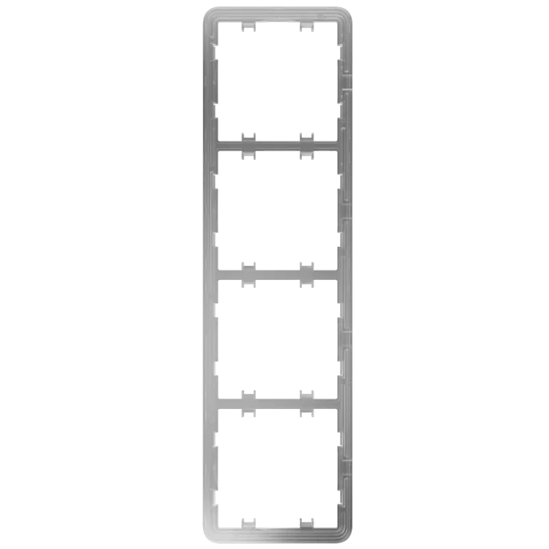 Marco vertical para cuatro dispositivos - Compatible con 2 x AJ-SIDEBUTTON-...-VERT - Compatible con 2 x AJ-CENTERBUT... - Alarm