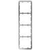 Marco vertical para cuatro dispositivos - Compatible con 2 x AJ-SIDEBUTTON-...-VERT - Compatible con 2 x AJ-CENTERBUT... - Alarm