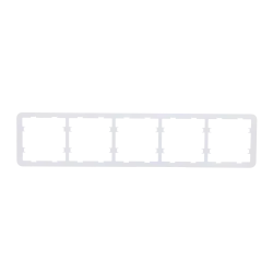Marco para cinco dispositivos - Compatible con 2 x AJ-SIDEBUTTON - Compatible con 3 x AJ-CENTERBUTTON - Ajax - LightS... - Alarm