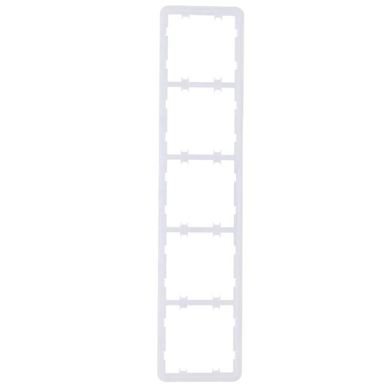 Marco vertical para cinco dispositivos - Compatible con 2 x AJ-SIDEBUTTON-...-VERT - Compatible con 3 x AJ-CENTERBUTT... - Alarm
