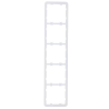 Marco vertical para cinco dispositivos - Compatible con 2 x AJ-SIDEBUTTON-...-VERT - Compatible con 3 x AJ-CENTERBUTT... - Alarm