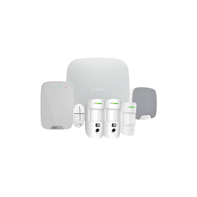 Kit de alarma profesional - Certificado Grado 2 - Comunicación Ethernet / dual SIM - Inalámbrico 868 MHz Jeweller y W... - Alarm