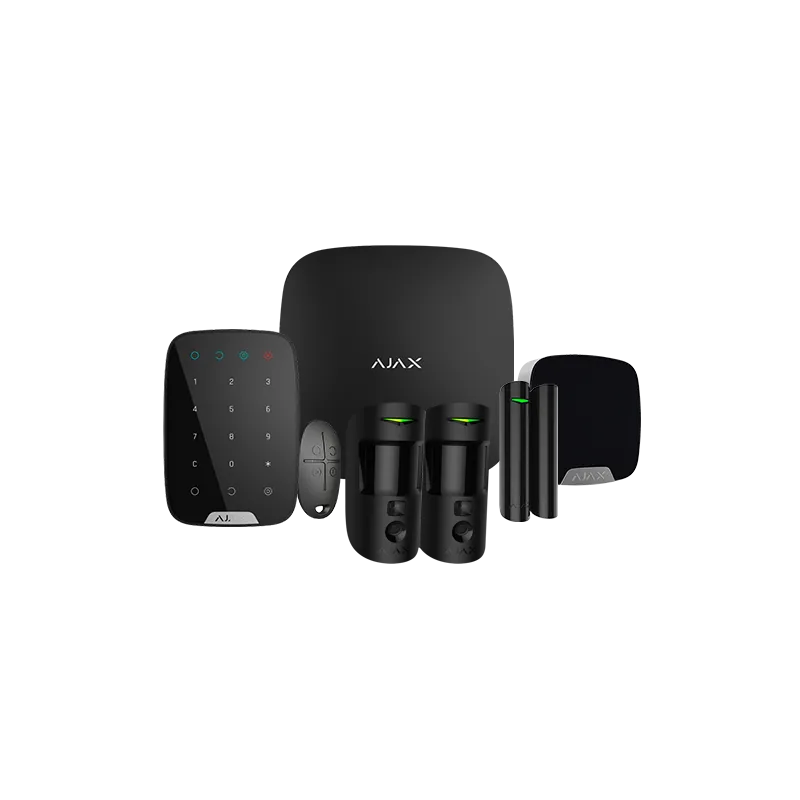 Kit de alarma profesional - Certificado Grado 2 - Comunicación Ethernet / dual SIM 4G - Inalámbrico 868 MHz Jeweller ... - Alarm