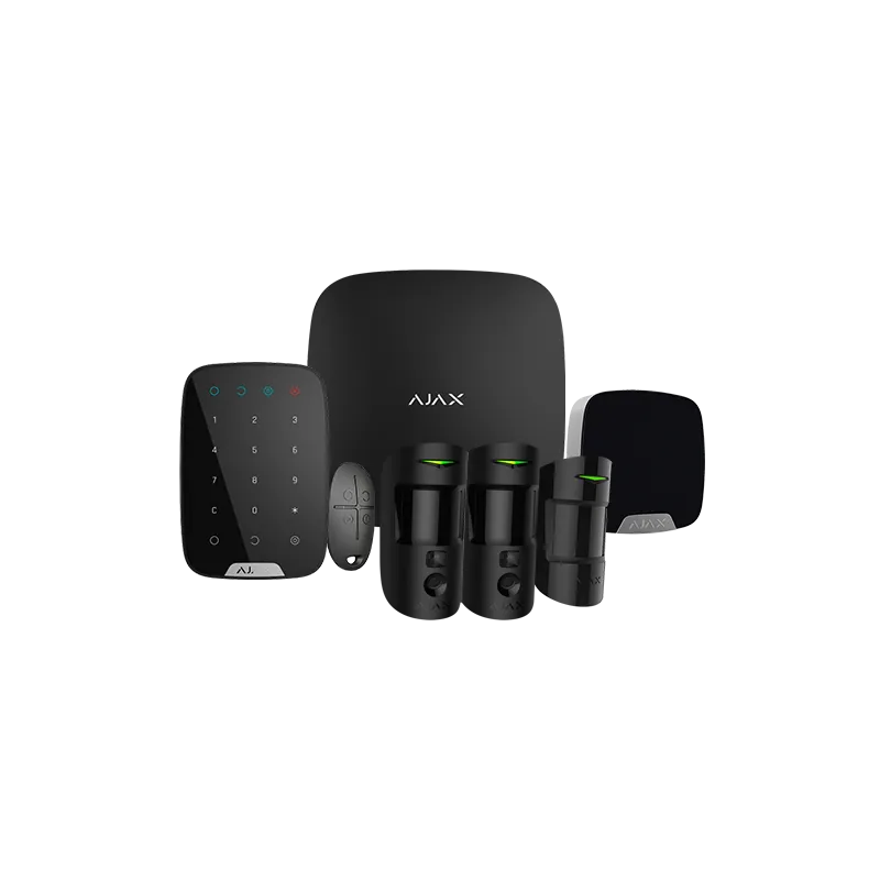 Kit de alarma profesional - Certificado Grado 2 - Comunicación Ethernet /dual SIM 4G - Inalámbrico 868 MHz Jeweller y... - Alarm