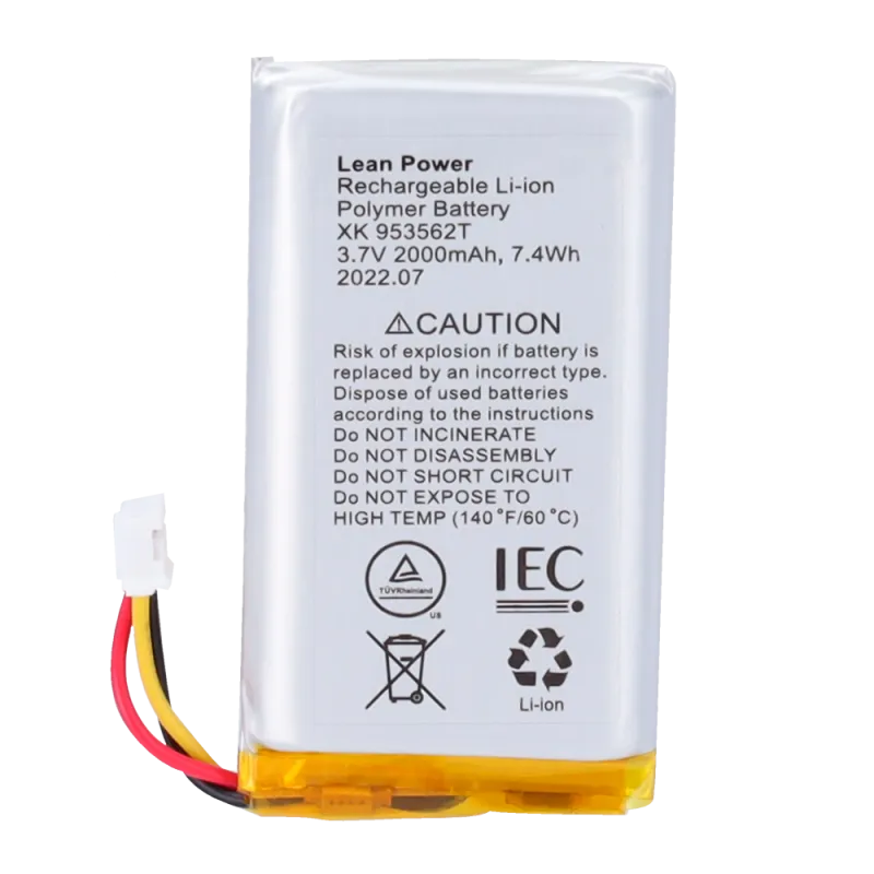 Batería de respaldo - Hub, Hub Plus, Hub 2 (2G), ReX y ReX 2 - Conector del cable de 3 pines - Instalación sencilla - AlarmSyste