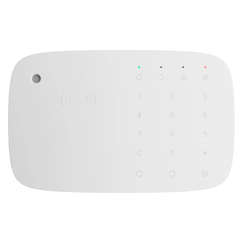 Carcasa para teclado con sirena y lector RFID - AJ-KEYPADCOMBI-W - Instalación sencilla - Plástico ABS - Color blanco - AlarmSys
