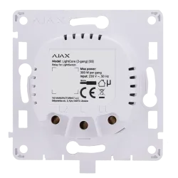 Relé para interruptor de luz inteligente doble - Inalámbrico 868 MHz Jeweller - Alcance de comunicación hasta 1100 m... - Alarm