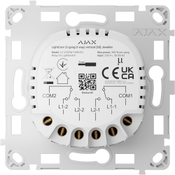 Relé interruptor inteligente doble y conmutable - Inalámbrico 868 MHz Jeweller - Alcance de comunicación hasta 1100 m...