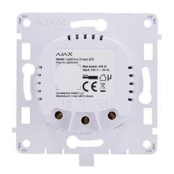 Relé para interruptor de luz conmutable - Inalámbrico 868 MHz Jeweller - Alcance de comunicación hasta 1100 m - Alime...