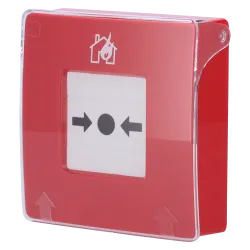 Botón manual de alarma de incendio rojo - Certificación EN 54-11:2001/A1:2005 - Botón alarma incendio o activador de ... - Alarm