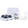 Kit de videovigilancia Ajax - Grabador Ajax de 8 canales - 4 cámaras turret WiFi de 2 Mpx Uniview - Router WiFi de ... - Alarm