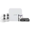 Kit de videovigilancia Ajax - Grabador Ajax de 8 canales - 4 cámaras turret de 4 Mpx Safire Smart DualLight - Switc... - Alarm