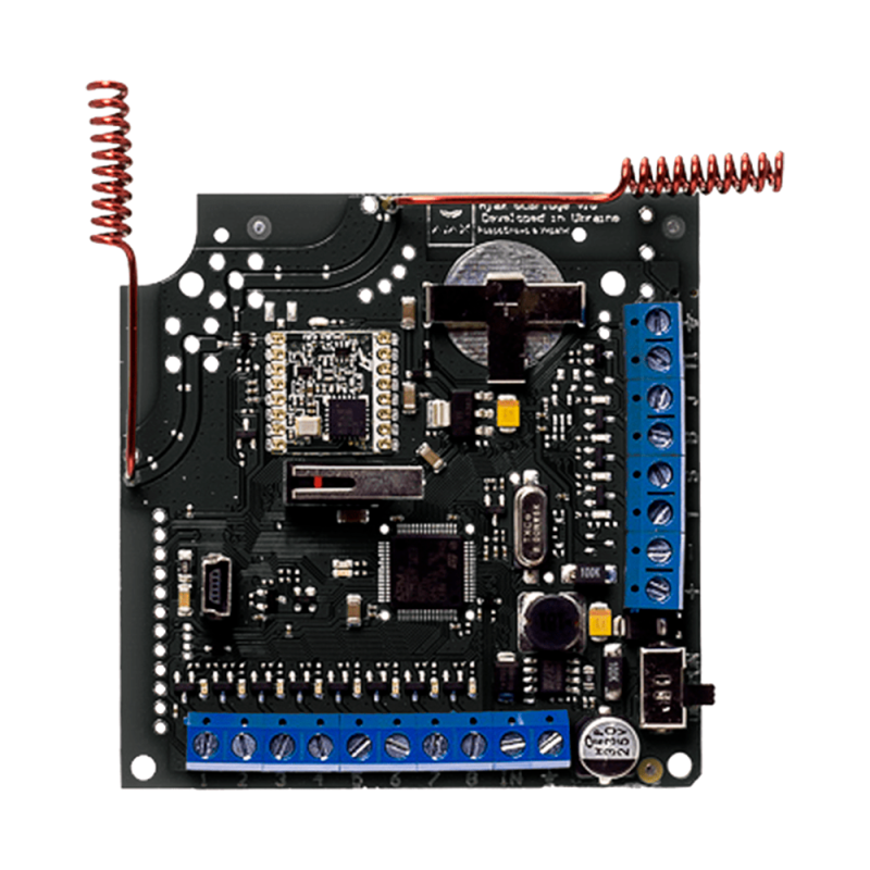 Módulo de integración - Dispositivos Ajax con central cableada - Hasta 100 dispositivos Ajax - 8 zonas de alarma para...