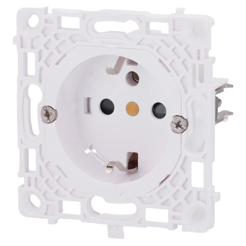 Enchufe básico tipo F - Alimentación 250 V AC 50/60 Hz - Hasta 3.6 kW (carga resistiva a 250 V) - Protección contra p... - Alarm