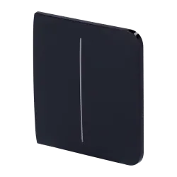 Panel táctil para un interruptor doble de luz - Compatible con AJ-LIGHTCORE-2G - Retroiluminación LED - Panel táctil ... - Alarm