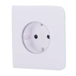 Tapa lateral para enchufe inteligente tipo F - Compatible con AJ-OUTLETCORE-SMART - Indicador LED sobre estado del en... - Alarm