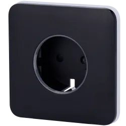 Tapa frontal para enchufe inteligente tipo F - Compatible con AJ-OUTLETCORE-SMART - Indicador LED sobre estado del en... - Alarm