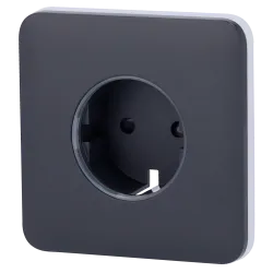 Tapa frontal para enchufe inteligente tipo F - Compatible con AJ-OUTLETCORE-SMART - Indicador LED sobre estado del en... - Alarm