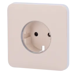 Tapa frontal para enchufe inteligente tipo F - Compatible con AJ-OUTLETCORE-SMART - Indicador LED sobre estado del en... - Alarm