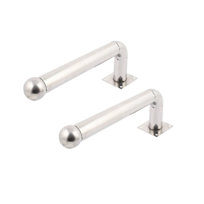 Soporte para barrera modelo L - 2 unidades - Acero inoxidable - Compatible con detectores de 2 haces - Compatible con... - Alarm