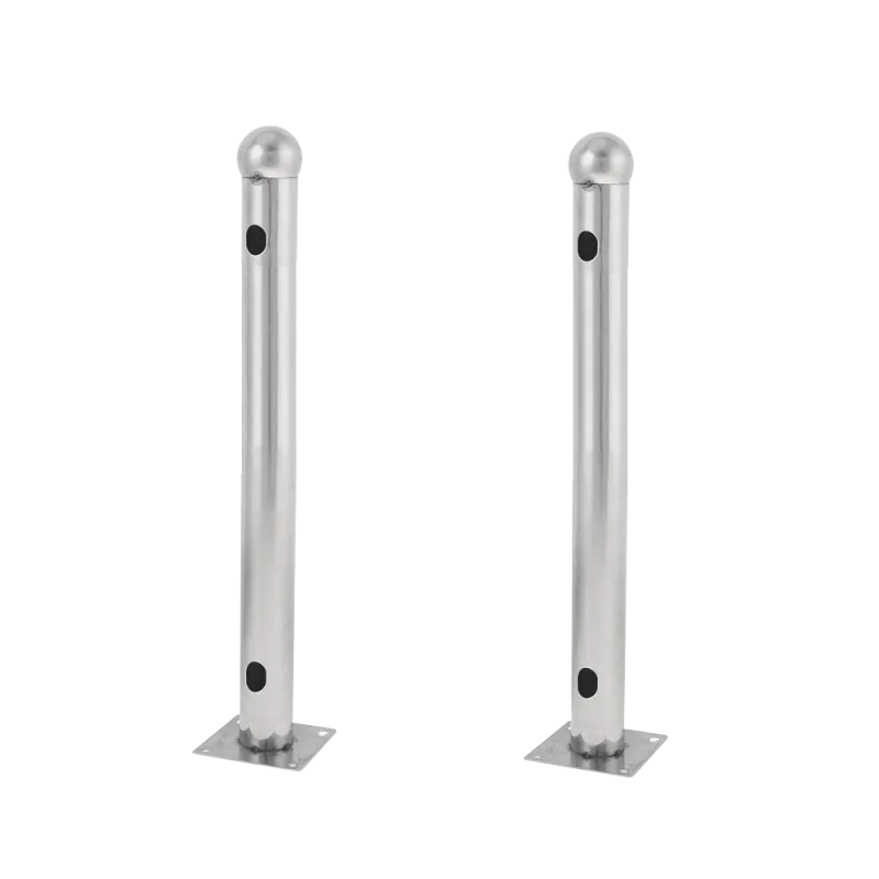 Soporte para barrera modelo T - 2 unidades - Acero inoxidable - Compatible con detectores de 3/4 haces - Compatible c... - Alarm