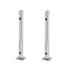 Soporte para barrera modelo T - 2 unidades - Acero inoxidable - Compatible con detectores de 3/4 haces - Compatible c... - Alarm